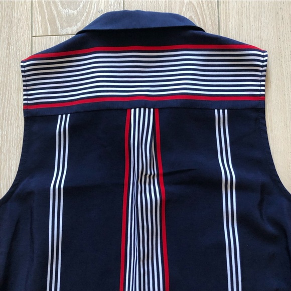 Tommy Hilfiger Sleeveless Button Up Dress in Navy Size S - Picture 8 of 14